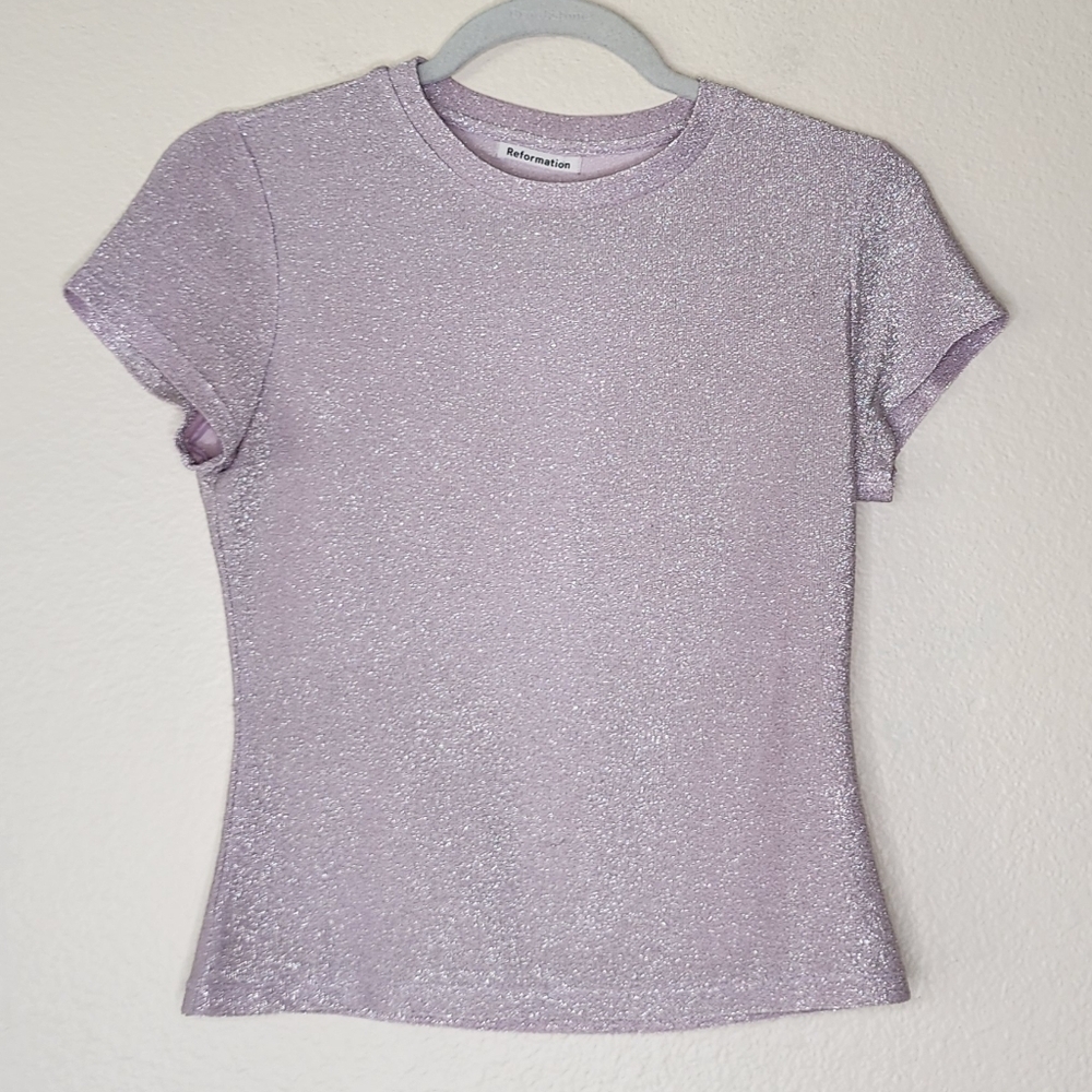 Reformation Sparkling Lavender Top